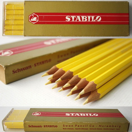 Vintage Stabilo 8744 Swan Germany pencils pack of 12 new