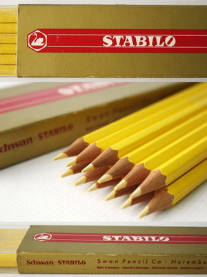 Vintage Stabilo 8744 Swan Germany μολύβια καινούργια, πακέτο 12