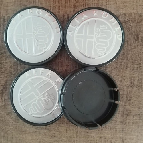 Alfa Romeo 55/60mm wheel caps new, grey