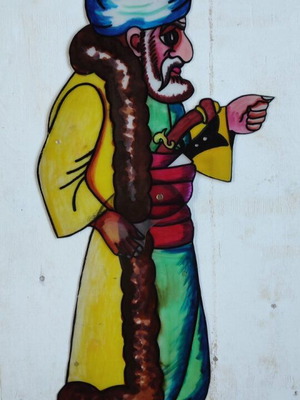 Shadow theater figure Pasha used 78cm plastic celluloid