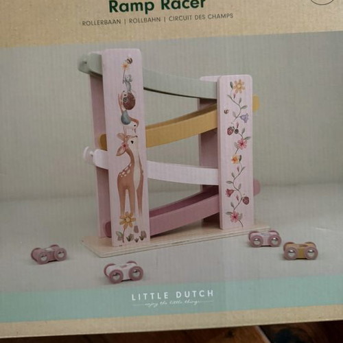 Little Dutch wooden race track with Fairy Garden cars like new