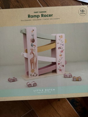 Little Dutch wooden race track with Fairy Garden cars like new