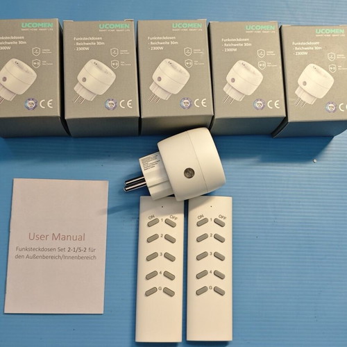 Wireless Remote Control Sockets Ucomen new, 2300W, 30m range