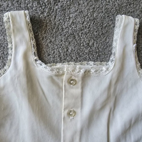 Slip dress sugar color used, kids Her Majesty size 4, 1960