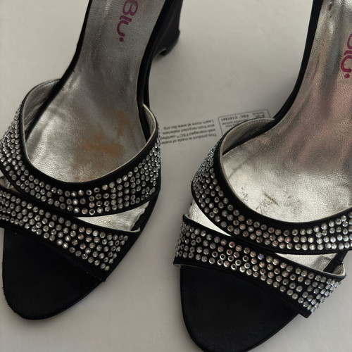 Rebecca Blu vintage sandals used with rhinestones and ankle strap size 40