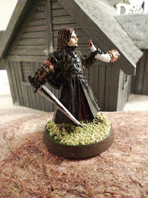 Boromir metal miniature used, Games Workshop Lord of the Rings
