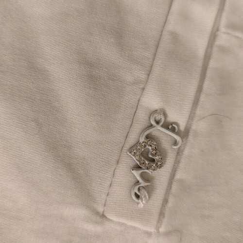 White women's cotton pants like new, summer jeans size 44