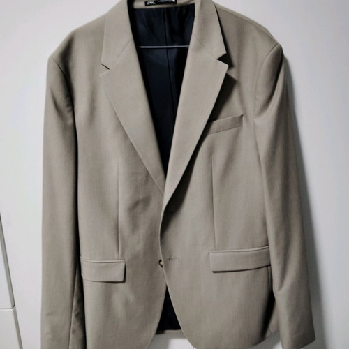 Zara Men's Jacket Size 52 New, Beige