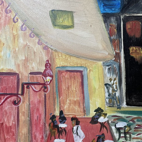 Painting inspired by Vincent van Gogh with artist signature, like new