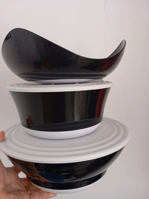 Σετ 3 τμχ Δοχεία Elegant Tupperware σαν καινούργιο