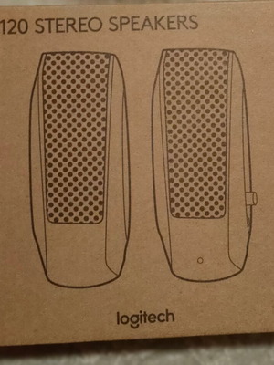 Pc stereo ηχεία Logitech καινούργια με υποδοχή ακουστικών 3,5mm