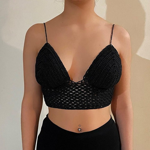 Handmade black top size S new