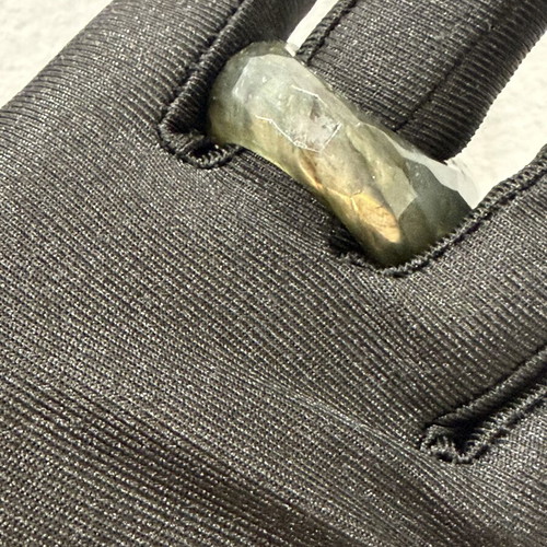 Labradorite ring with golden shine