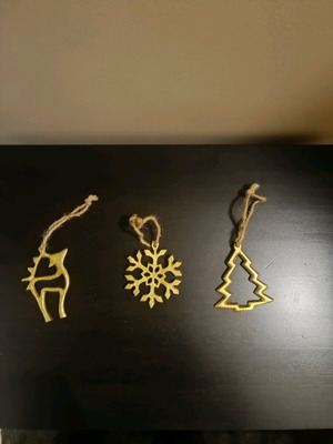 Σετ χριστουγεννιάτικα στολίδια μεταλλικά καινούργια