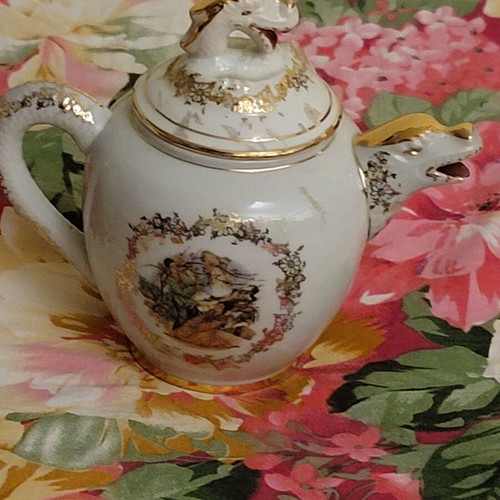 Shimokata Japan antique teapot set, 2 pieces