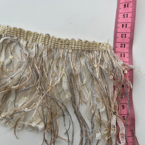 Fringe trim with tassels new, length 1.60m