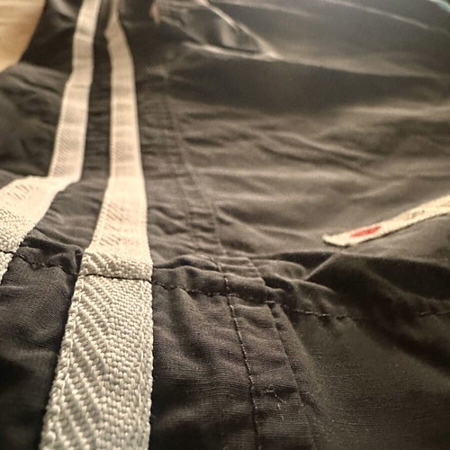 Dino Silvestre men's swim shorts black with white stripes size XXL like new