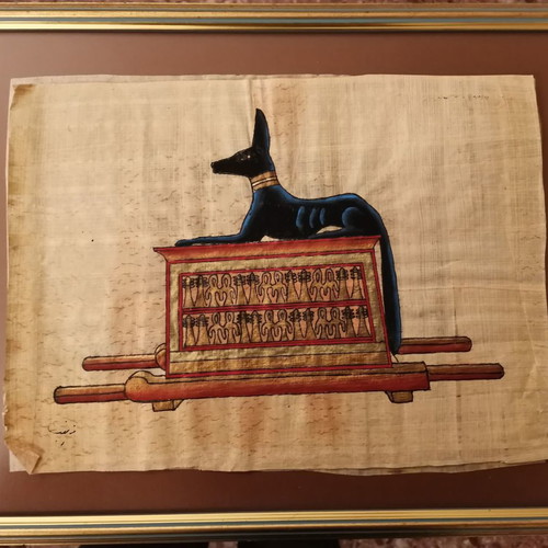 Handmade Egyptian papyri new, set of 5 pieces