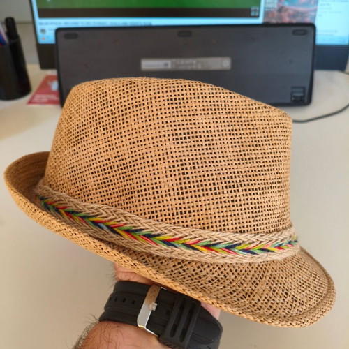 Unisex MG Hellas Brown Hat 21x15cm, like new