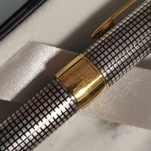 Parker Silver 925 Fountain Pen like new, made in France, medium size