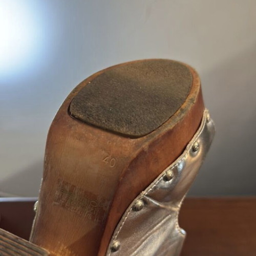 A.S. 98 Silver Sandals like new, size 40