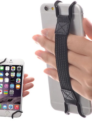 Elastic safety hand strap for mobile phones and tablets new