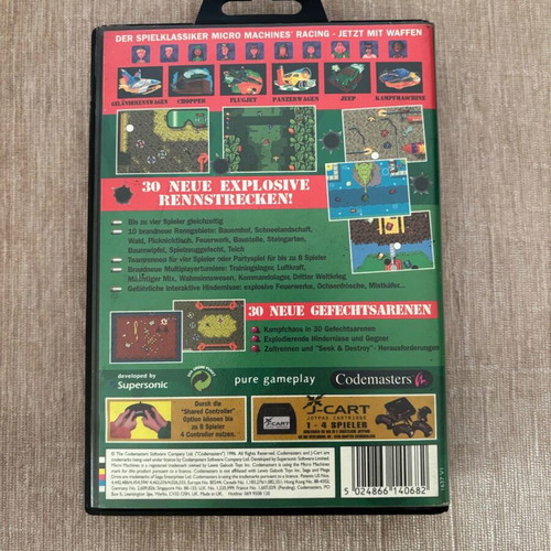Micro Machines Military Sega Genesis Mega Drive used