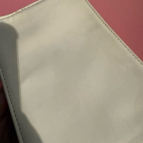 Guess small crossbody bag used, white with minor wear