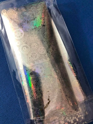 Ολογραφικά αυτοκόλλητα νυχιών Aurora Glass πακέτο 5 τεμ. καινούργιο