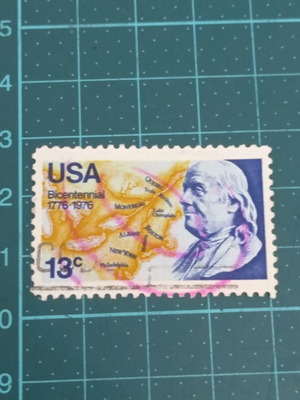 United States stamp 1976 bust of Franklin like new