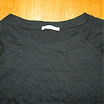 zara small μπλουζακι με κοψιματακια κατω