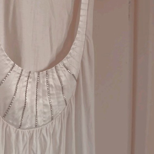 Y2K white dress with rhinestones MYMOO used, size M