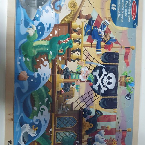 Melissa and Doug wooden puzzle pirates new, sealed