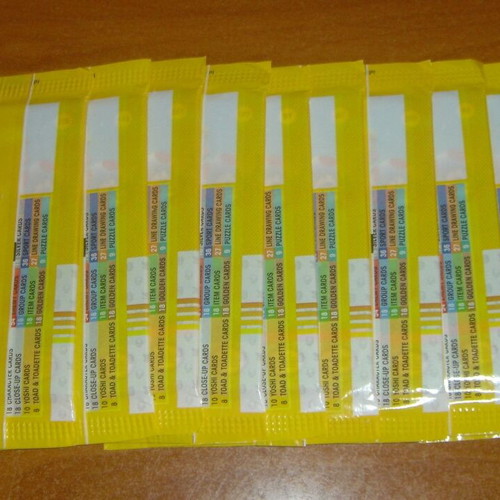 Panini Super Mario κάρτες καινούργιες, 10 φακελλάκια συλλογή