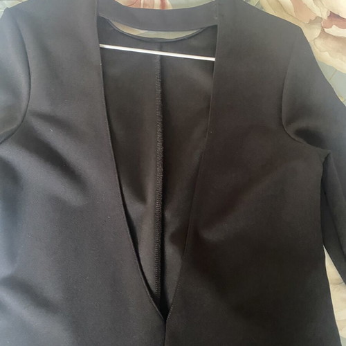 Zara black romper with open back, XS