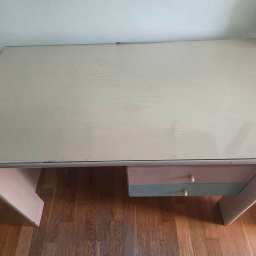 Praktika desk used with glass top and 2 drawers 110x60x75cm