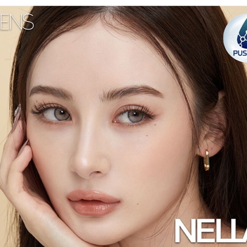OLENS Nella Ash Beige colored contact lenses new, 1 month, 2 lenses