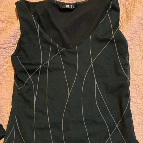Blouse used size M 38 10 black with gold details good condition