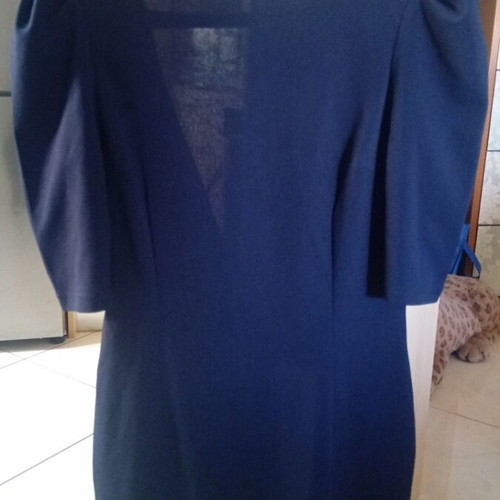 Dress dark blue, size L, tight fit, new, backless short dress