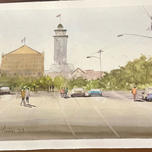 Watercolor artwork hand-painted 29cm x 21cm new