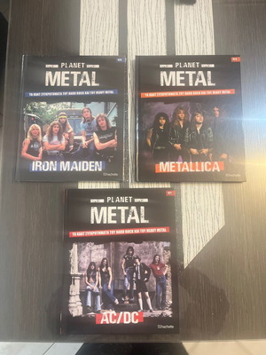 Planet Metal book collection new, AC/DC, Metallica, Iron Maiden