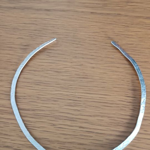 Neck Bar Set with Silver Earrings Handmade, Minimal Design