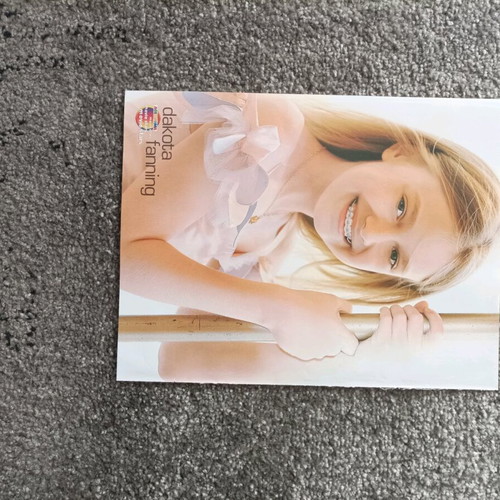 Pegky Zina Dakota Fanning poster like new from Afisorama magazine