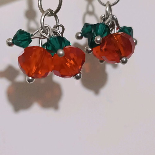 Handmade mistletoe earrings new