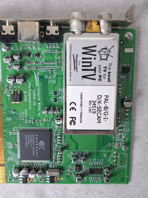 PCI TV card for analog channels SVIDEO IN LINE used
