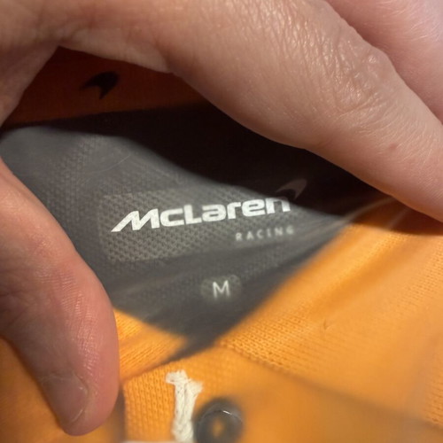 McLaren F1 Team Papaya Polo Shirt brand new, size M, Allwyn sponsor