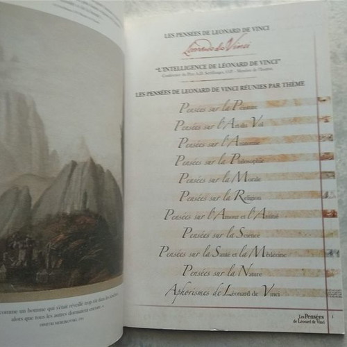 Βιβλίο Les Pensees de Leonard de Vinci καινούργιο
