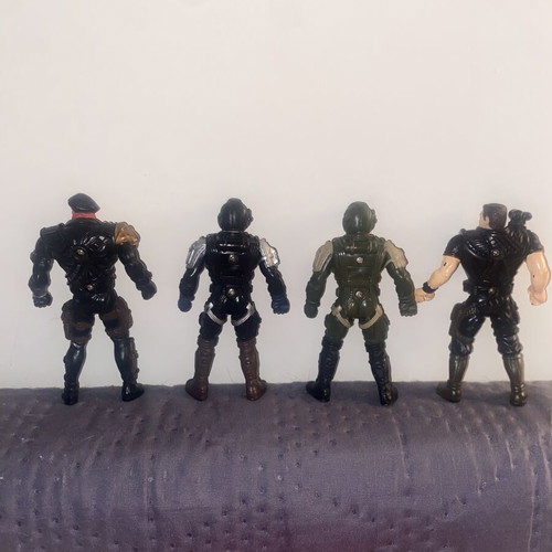 Chap Mei Soldier Force vintage action figures used, set of 4