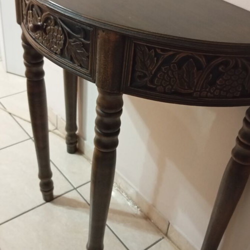 Vintage Italian living room set used, neoclassical style sofa 2 armchairs table
