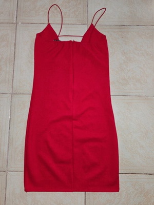 Red mini dress